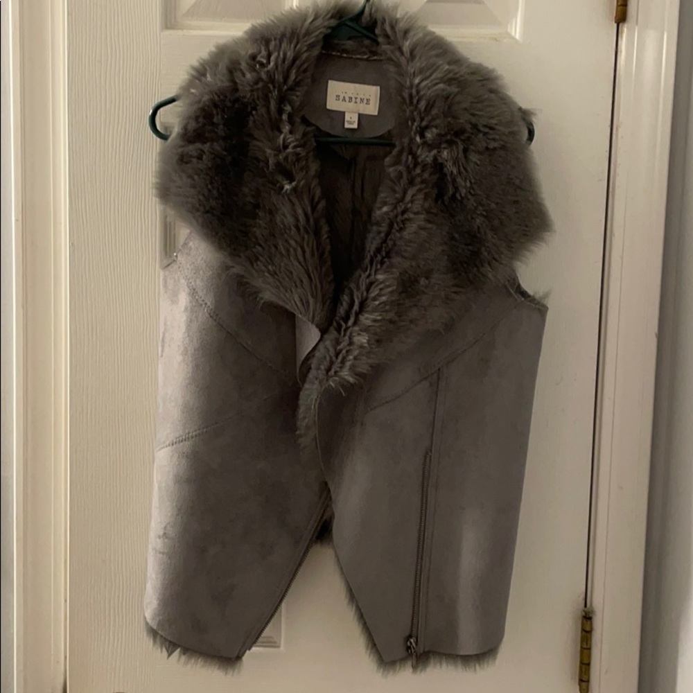 Faux fur vest